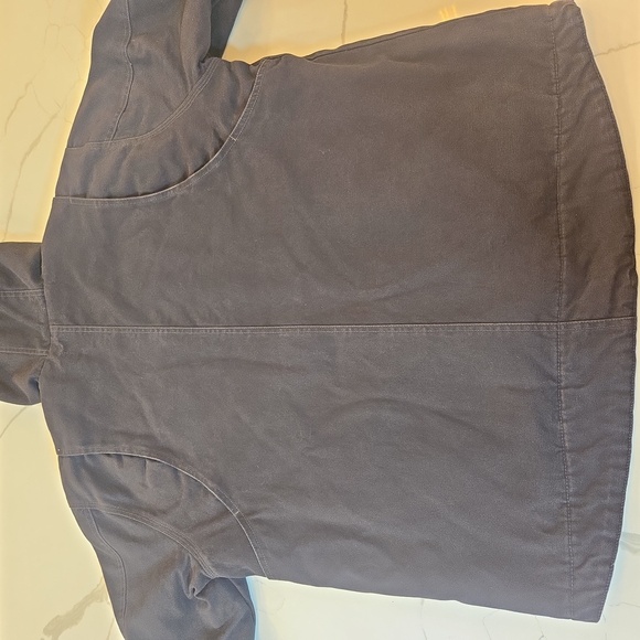 Wrangler Workwear Sherpa Lined Hoodie Duck Jacket Blue Gray Mens XL - Picture 5 of 11